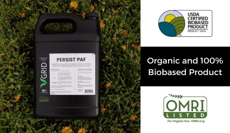 Persist™ PAF Earns USDA Certified Biobased Product Label